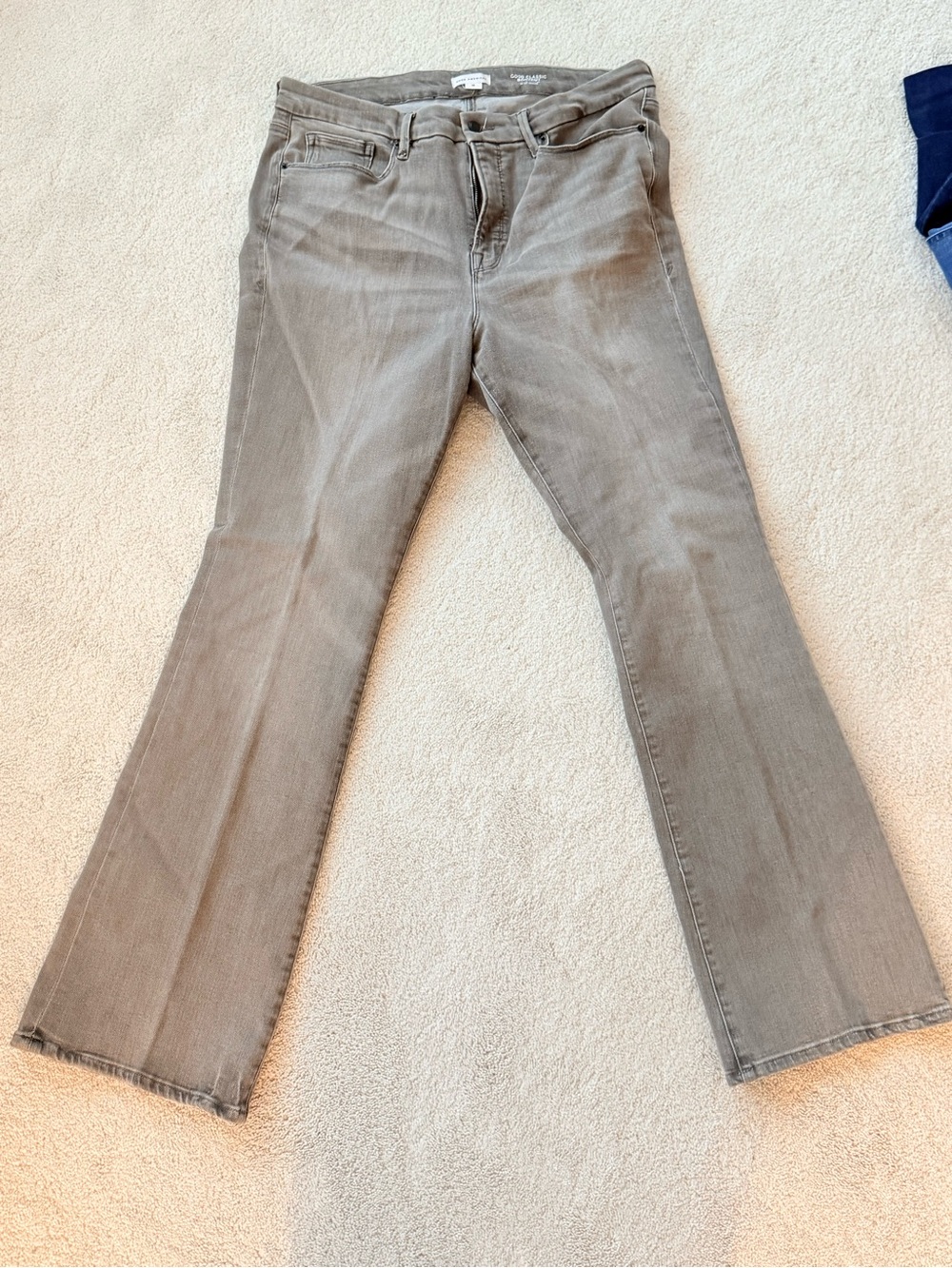 Good American Grey Flare Jeans - Size 18